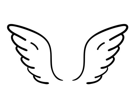 angel wings in heaven hawk feather wing pattern 22430835 Vector Art at Vecteezy