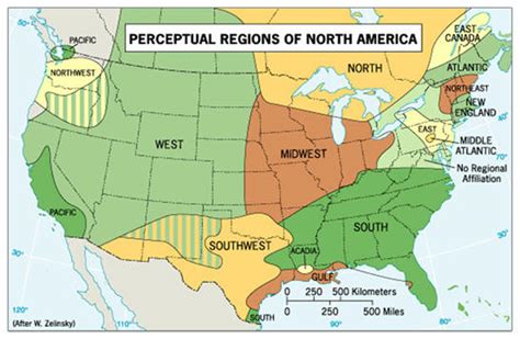 formal, functional and perceptual regions