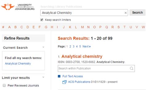 Journals - Science - Zoology - LibGuides at University of Johannesburg