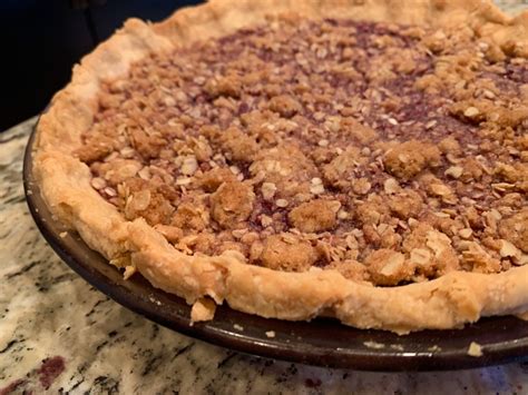 Bing Cherry Pie With Streusel Topping | finding time for cooking