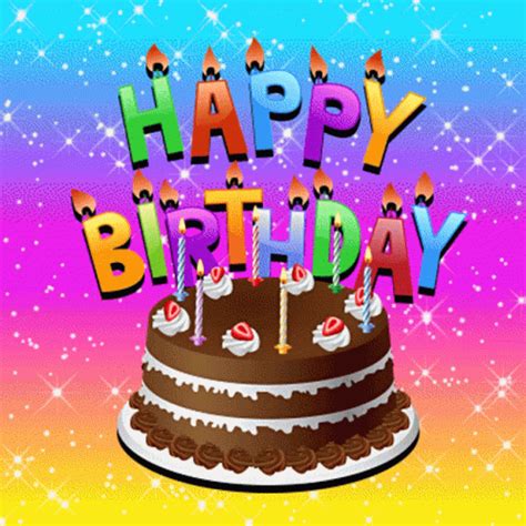 Happy Birthday Cake GIF - Happy Birthday Cake Candles - Descubre y ...
