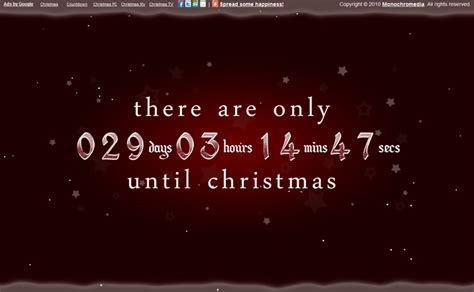 Desktop Holiday Countdown Clock Widget - xtraget