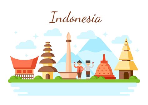 Indonesia vector Illustration 224357 Vector Art at Vecteezy