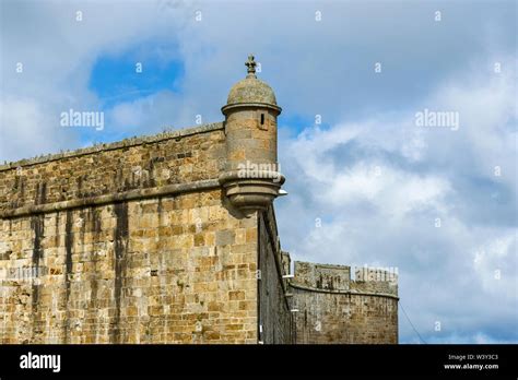 the ramparts of Saint Malo, France Stock Photo - Alamy