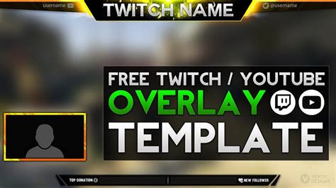 Free Twitch Overlay Template Download.psd - Photoshop Stream Overlay ...