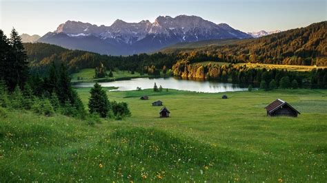 Meadow Lake In The Alps - [1920 x 1080]