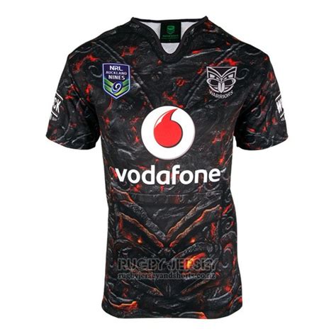 New Zealand Warriors Rugby Jersey 2017 Home | www.rugbyjerseyandshorts.co.nz