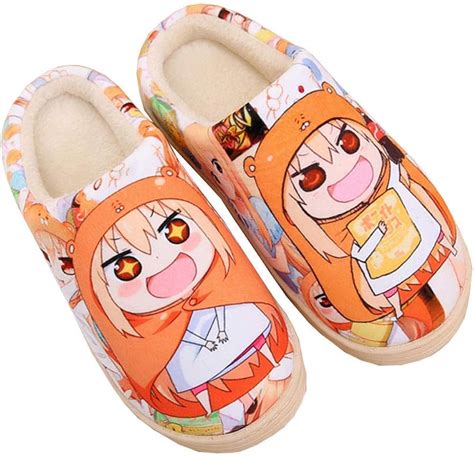 Amazon.com | WYNDP Japan Anime Soft Warm Slippers Autumn and Winter ...