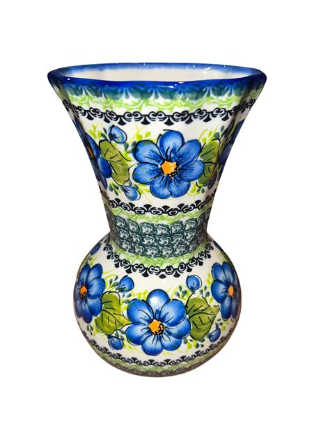 Large Blue Poppy Vase – Lidia's Polish Pottery