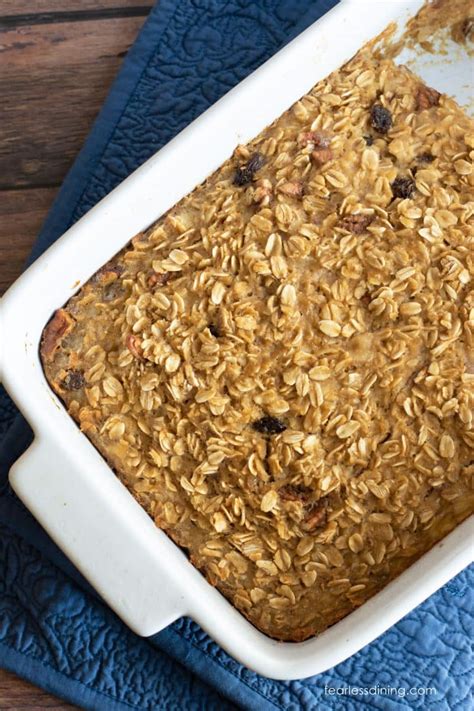 Gluten Free Baked Oatmeal - Fearless Dining