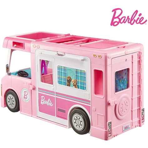 Barbie 3-in-1 DreamCamper Vehicle, approx. 3-ft, Transforming Camper ...