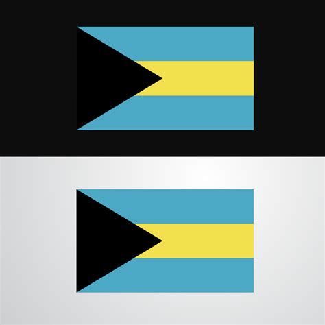 Bahamas Flag banner design 14329872 Vector Art at Vecteezy