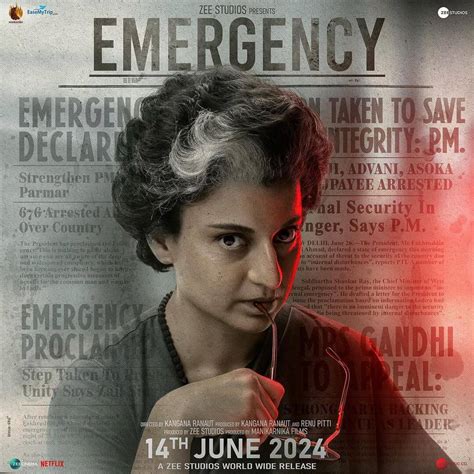 Emergency Movie (2024) Cast, Release Date, Story, Budget, Collection, Poster, Trailer, Review