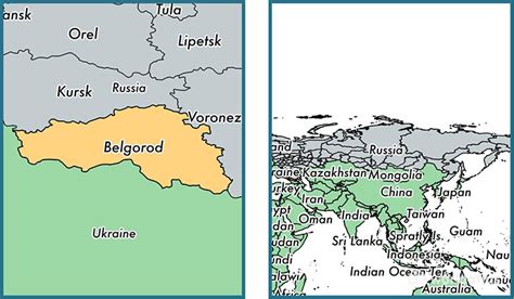 Belgorod Oblast administrative region, Russia / Map of Belgorod Oblast, RU / Where is Belgorod ...