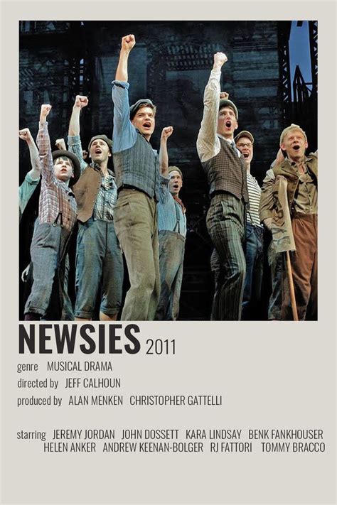 Minimalist Newsies Poster by Cari