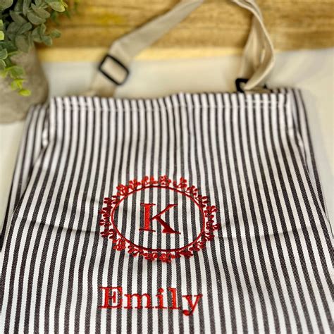 Custom Striped Apron, Personalized Apron, Apron With Message, Gift for ...