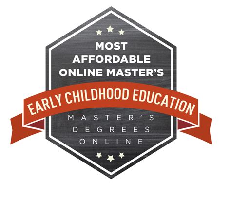 Most Affordable Online Master's in Early Childhood Education Degree - Best Education Degrees