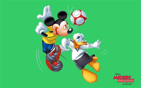 Mickey Mouse And Donald Duck Sports Recreation Football Game Hd Desktop Wallpaper #2K #wallpaper ...