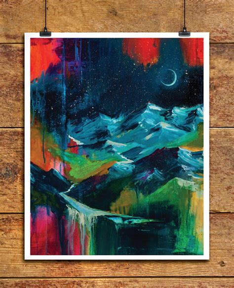 Abstract Mountain Painting at PaintingValley.com | Explore collection ...