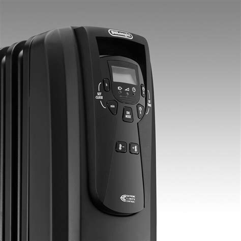 De'Longhi 5,120-BTU Oil-Filled Radiant Tower Electric Space Heater with Thermostat Energy Saving ...