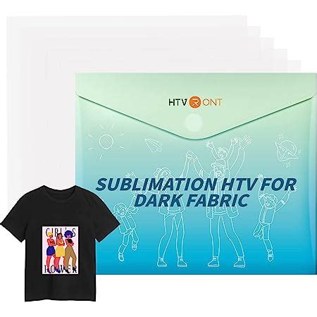 Amazon.com: HTVRONT Clear HTV Vinyl for Sublimation - 12" X 20FT Matte Sublimation Vinyl High ...