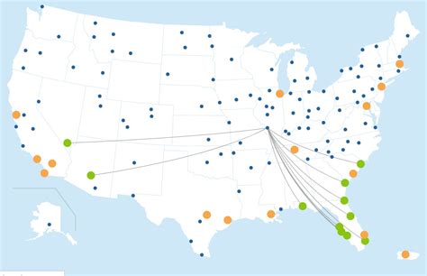 Allegiant Route Map Interactive - Show Me A Map Of The United States