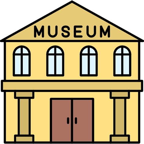 Museum Generic Thin Outline Color icon