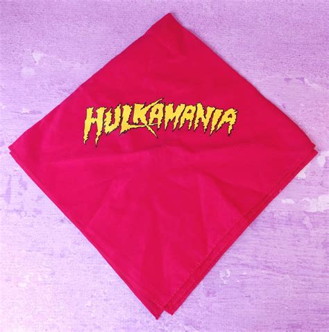 WWE TNA Wrestling Hulk Hogan HULKAMANIA Red and Yellow Official Bandana Souvenir | eBay in 2022 ...