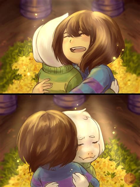 ArtStation - Fan Art Undertale - Frisk and Asriel