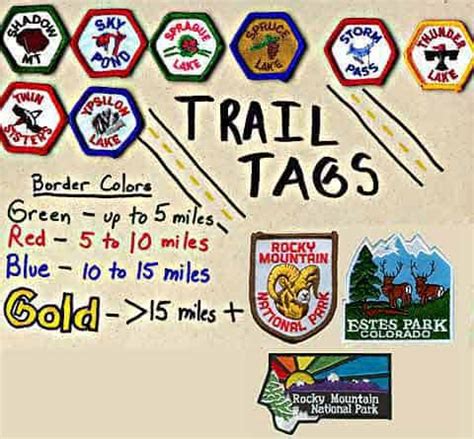 Hiker's Trail Tag Patches, Stickers, and Decals for RMNP • Rocky ...