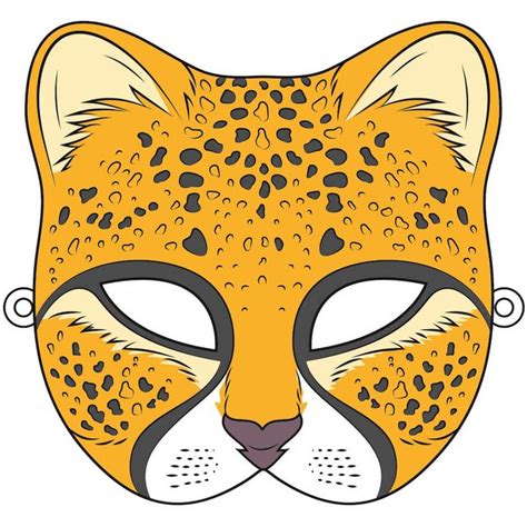 Cheetah Mask Template | Free Printable Papercraft Templates | Safari animal crafts, Animal masks ...