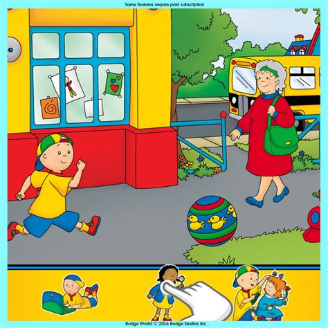 NEW APP! Budge World launches with a World of NEW Caillou games!