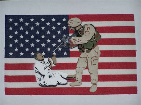 Painted flag- war protest art by crassmockery on DeviantArt