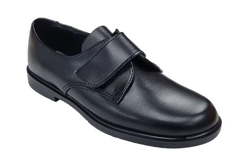 Smart Step Boys Velcro School Shoes - Black – Gem Schoolwear