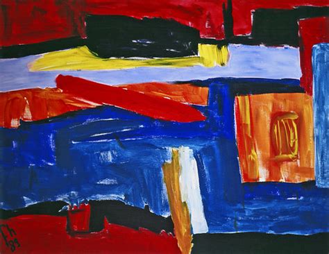 abstract painting, 1989: 'Winterlandscape', colorful paint… | Flickr