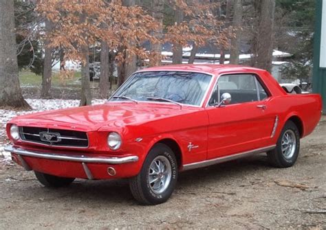 Classic Red 1965 Ford Mustang