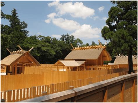 The main building complex of the Ise Grand Shrine after its latest ...