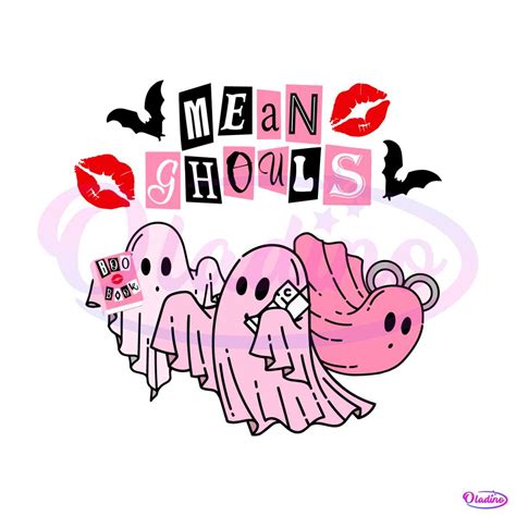 Halloween Mean Ghouls Svg Mean Girls Halloween Boo SVG