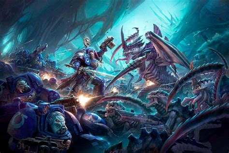 Ultramarines vs Tyranids – WARHAMMER ART