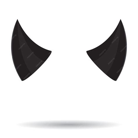 Premium Vector | Horn devil black color devil horn evil demon costume horn halloween hell icon ...