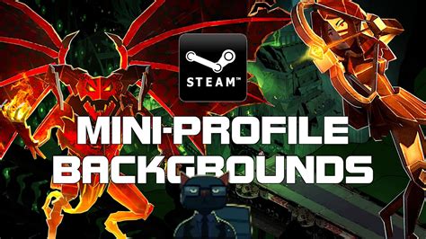 How to Use/Where to Find Steam's Mini-Profile Backgrounds - YouTube