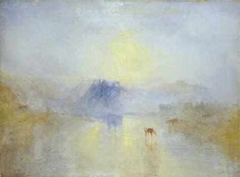 ‘Norham Castle, Sunrise‘, Joseph Mallord William Turner, c.1845 | Tate