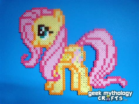 Fluttershy perler | Bead sprite, Pony bead patterns, Perler bead patterns