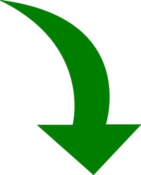 Curved-arrow-bright-green Clip Art at Clker.com - vector clip art online, royalty free & public ...