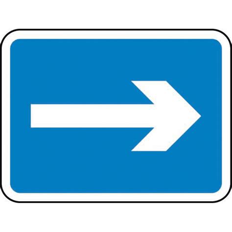 Arrow Right Road' Sign, Aluminium Composite (600m x 450mm) | RSIS