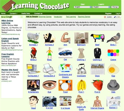 Learning Chocolate… learning vocabulary | Blog de Cristina