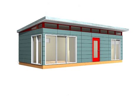 Prefab Building Kit: 14' x 30' - Modern-Shed Prefab Building Kit