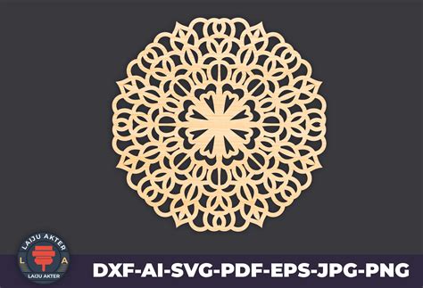 3d Mandala Svg Files for Cricut Graphic by LaijuAkter · Creative Fabrica