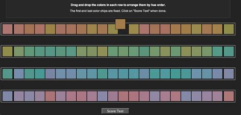 Gurney Journey: Hue discrimination color test