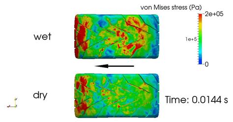 Numerical simulation of 3-D aquaplaning problem. | Download Scientific ...